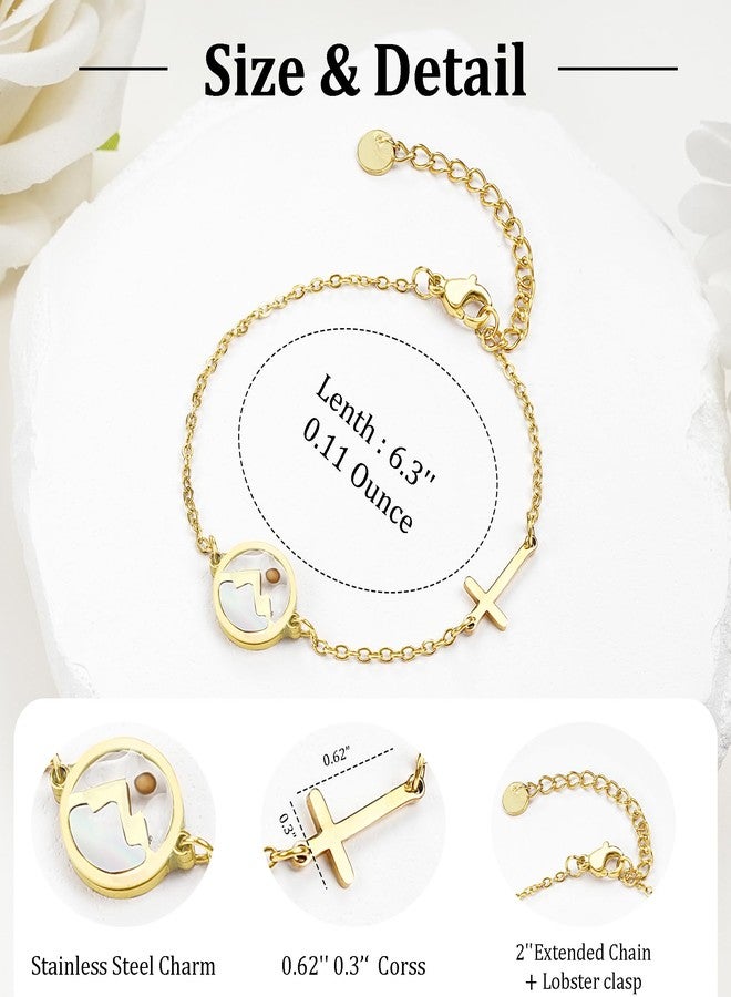 Sereney Mustard Seed Bracelet,Faith Cross Christian Bracelet for Women as Baptism Gifts for Girl,Mustard Seed Jewelry Confirmation Gifts for Teen Girls as Religious Christmas Christian Gift for Women - Image 5